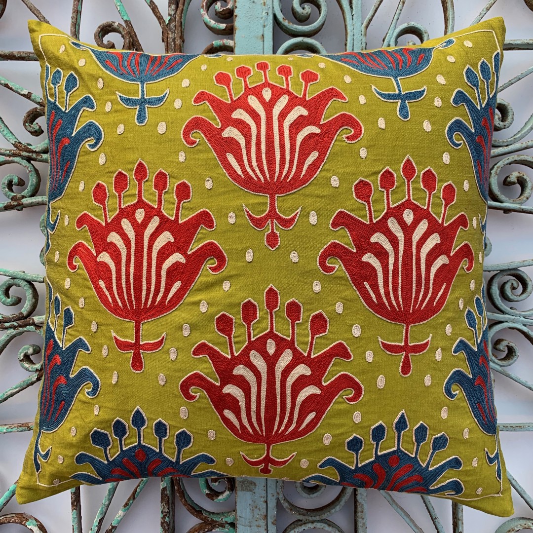 Suzani Silk Cushion-Szn004