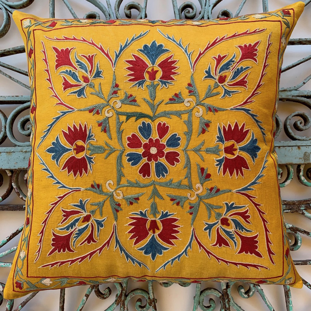 Suzani Silk Cushion-Szn013