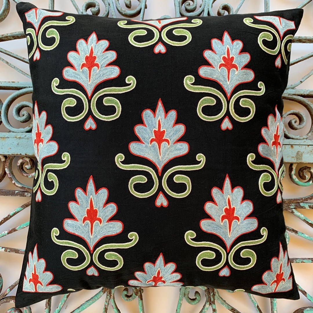 Suzani Silk Cushion-Szn014