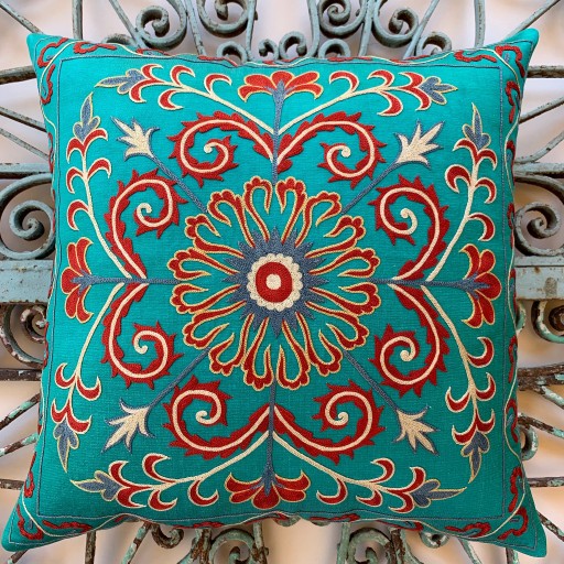 Suzani Silk Cushion-Szn027