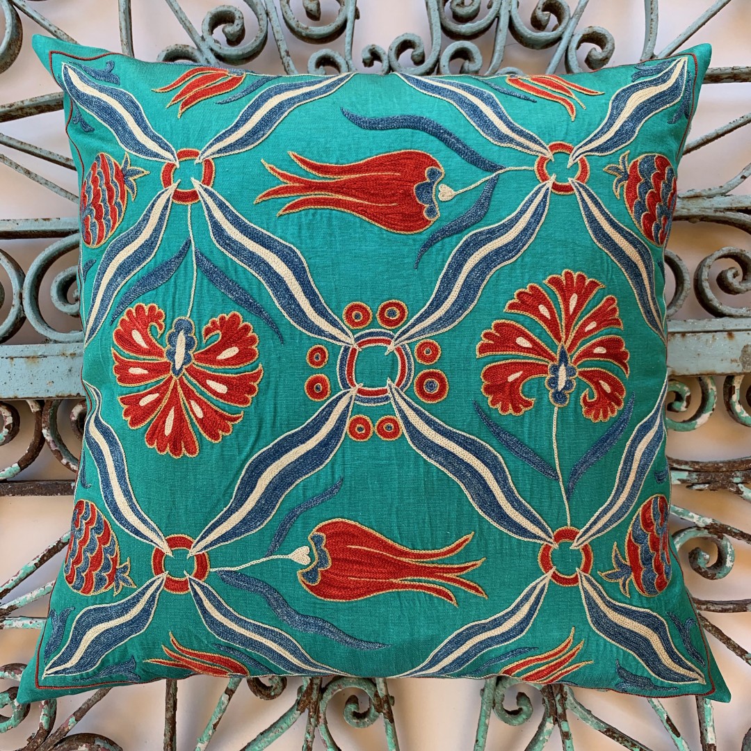 Suzani Silk Cushion-Szn028