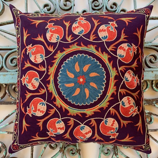 Suzani Silk Cushion-Szn031