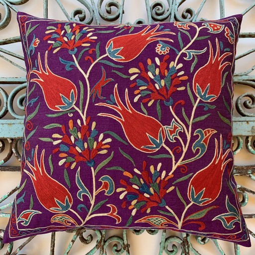 Suzani Silk Cushion-Szn032