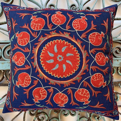 Suzani Silk Cushion-Szn033