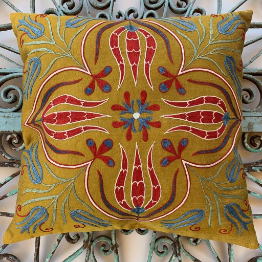 Suzani Silk Cushion-Szn035