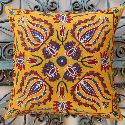 Suzani Silk Cushion-Szn037