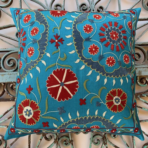 Suzani Silk Cushion-Szn038