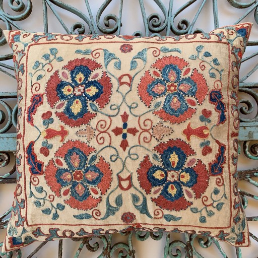 Ottoman Silk Suzani Cushion-Otm001