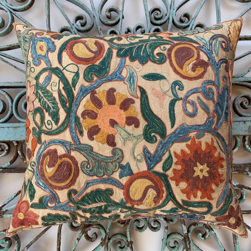 Ottoman Silk Suzani Cushion-Otm005