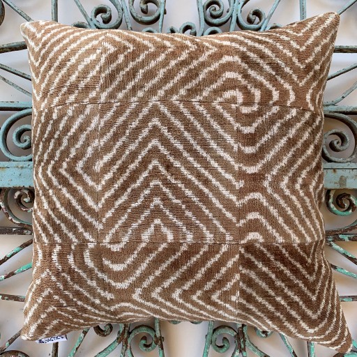 Velvet / Ikat Cushion-Vik003