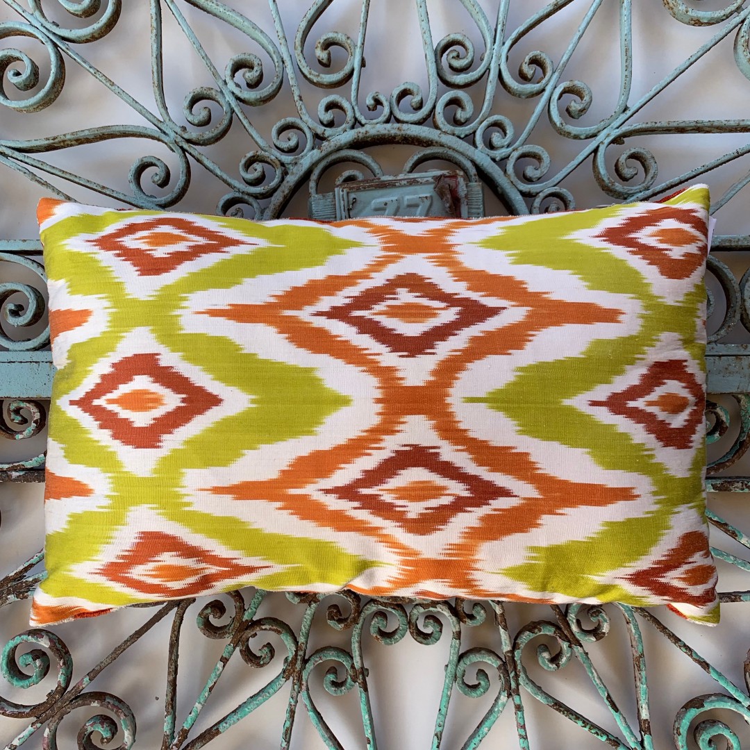 Velvet / Ikat Cushion-Vat005