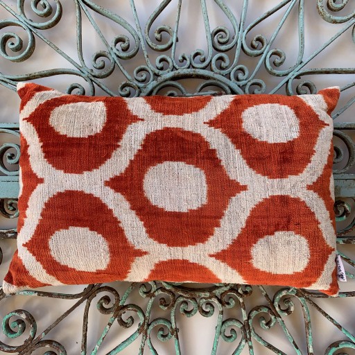 Velvet / Ikat Cushion-Vat005