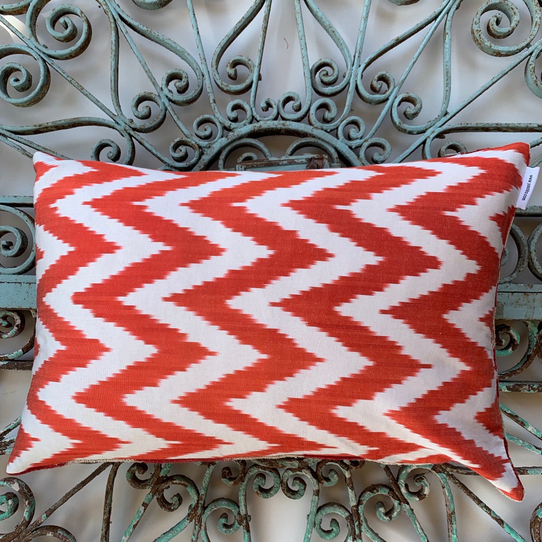 Velvet / Ikat Cushion-Vat009