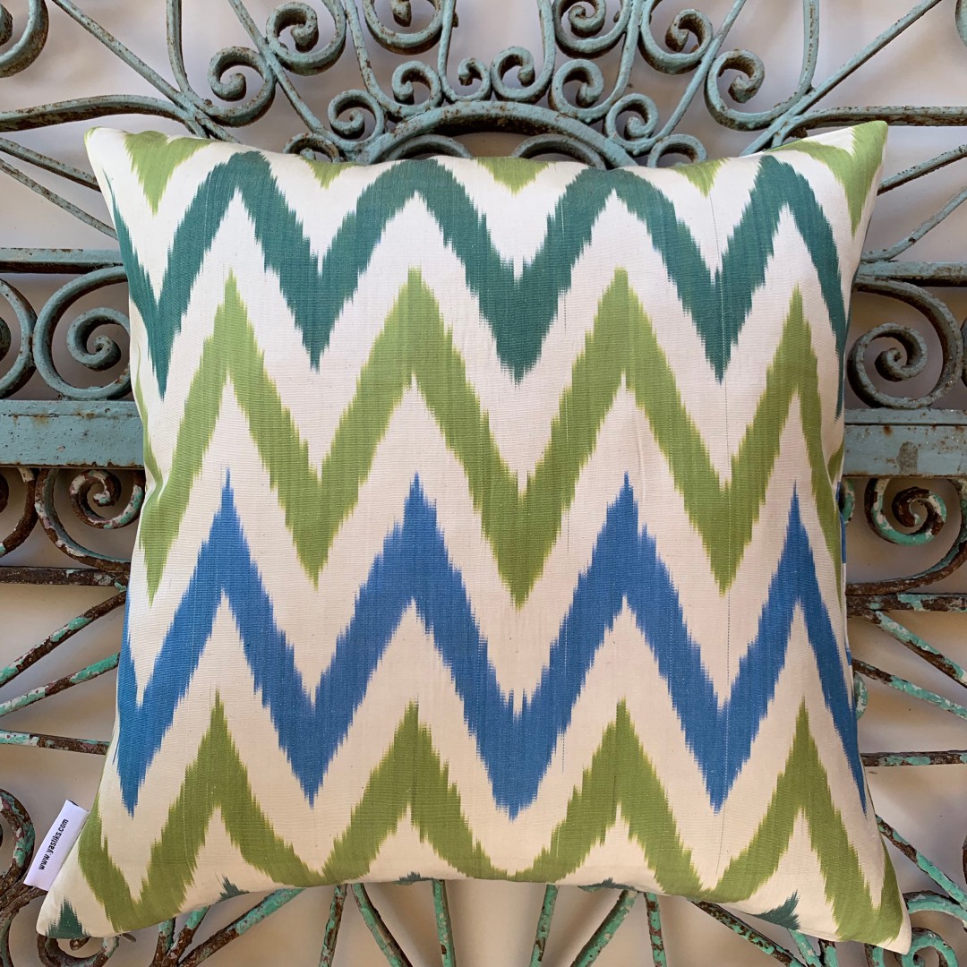 Ikat Silk Cushion-Ikt003