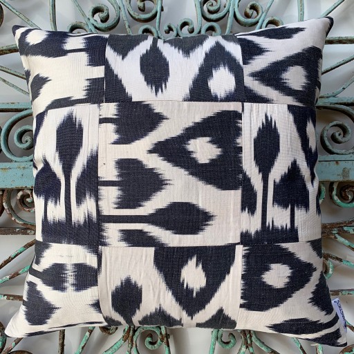 Ikat Silk Cushion-Ikt009