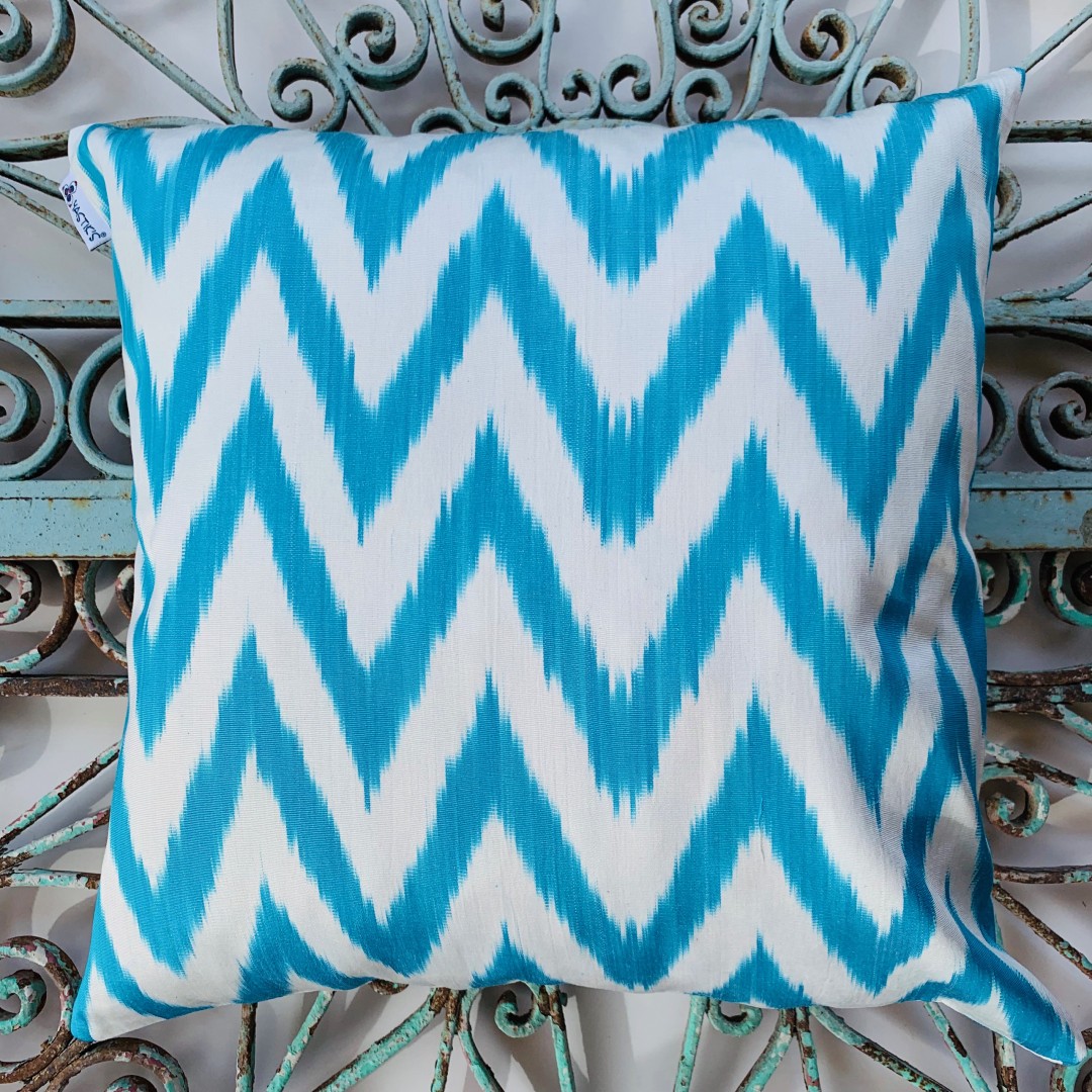 Ikat Silk Cushion-Ikt010