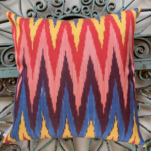 Ikat Silk Cushion-Ikt011