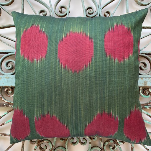 Ikat Silk Cushion-Ikt013