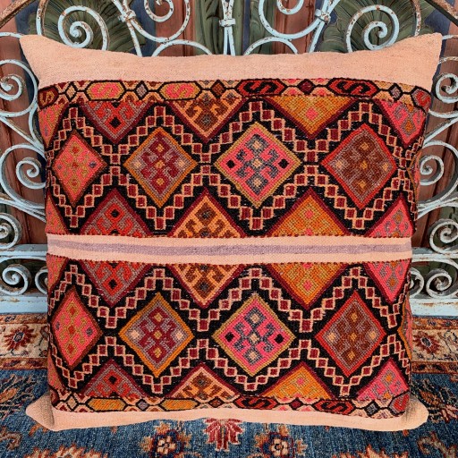 Vintage Kilim Floor Cushion-Flr001