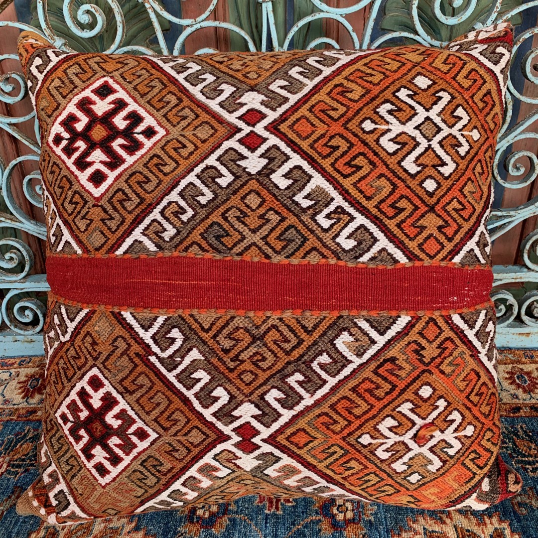 Vintage Kilim Floor Cushion-Flr003