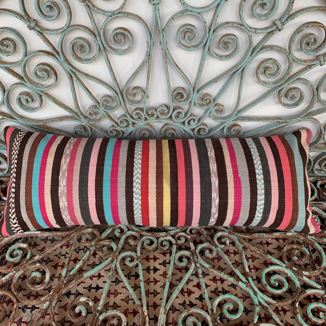 Vintage Bolster Kilim Cushion-Bls021
