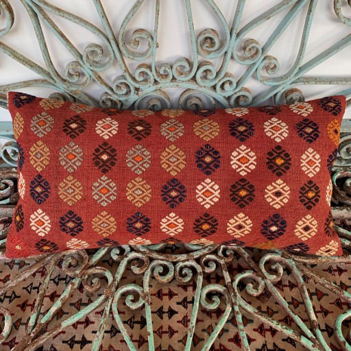 Vintage Bolster Kilim Cushion-Bls036