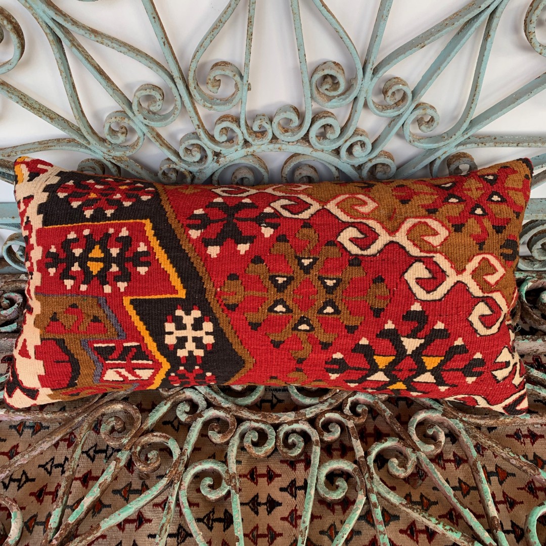 Vintage Bolster Kilim Cushion-Bls037