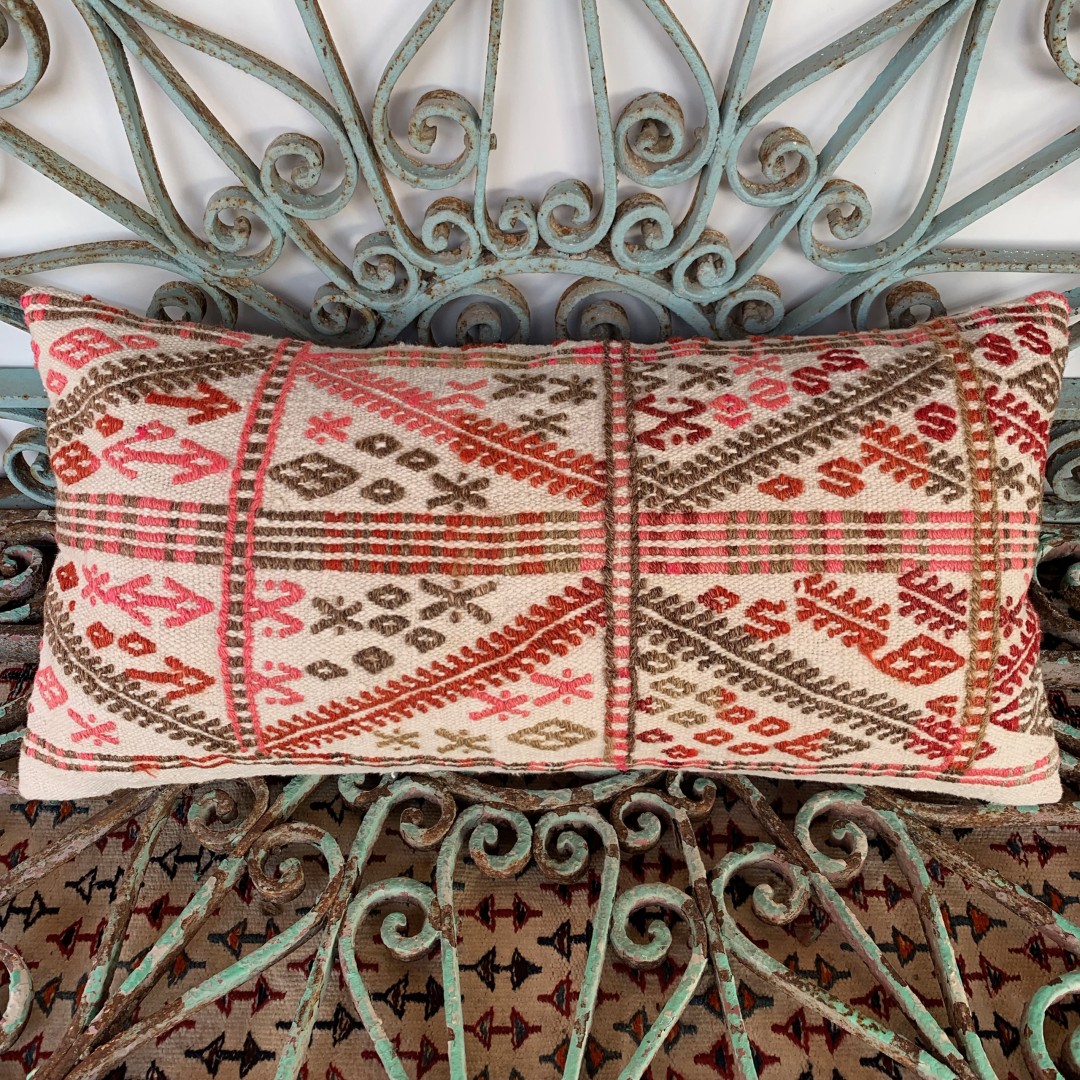 Vintage Bolster Kilim Cushion-Bls038