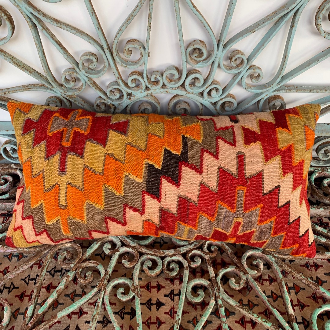 Vintage Bolster Kilim Cushion-Bls039