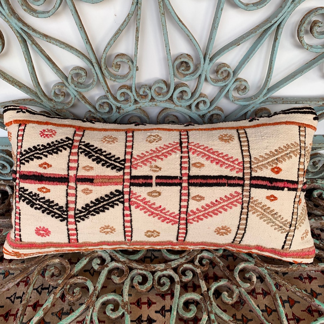 Vintage Bolster Kilim Cushion-Bls044