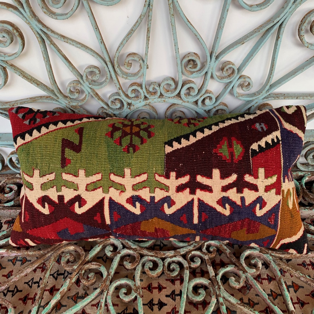 Vintage Bolster Kilim Cushion-Bls045