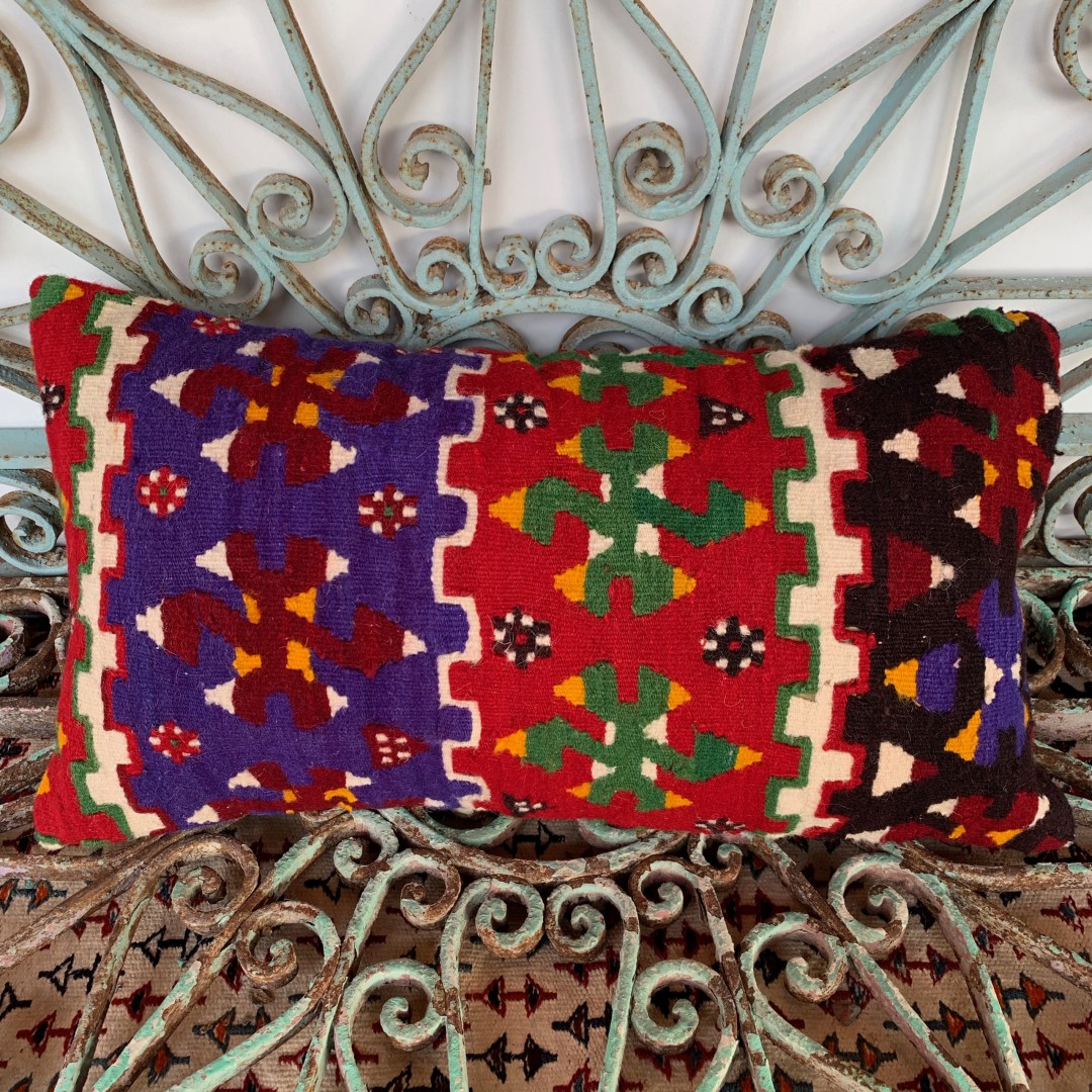 Vintage Bolster Kilim Cushion-Bls047