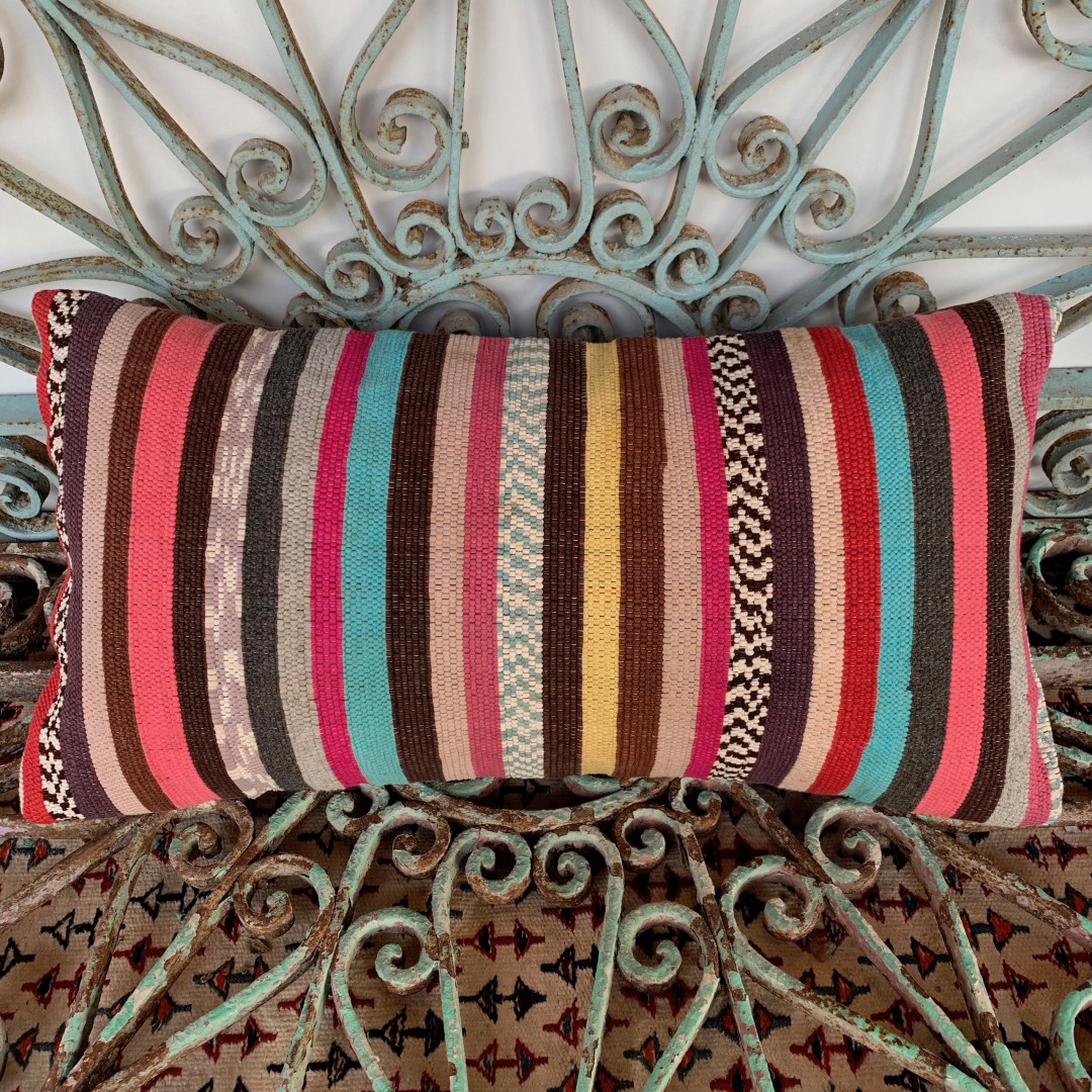 Vintage Bolster Kilim Cushion-Bls048