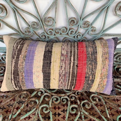 Vintage Bolster Kilim Cushion-Bls050