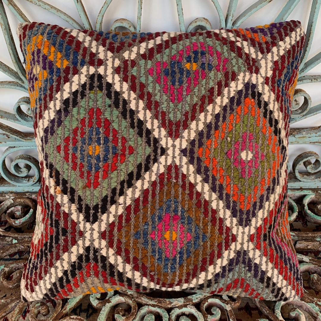 Vintage Kilim Cushion-Klm006