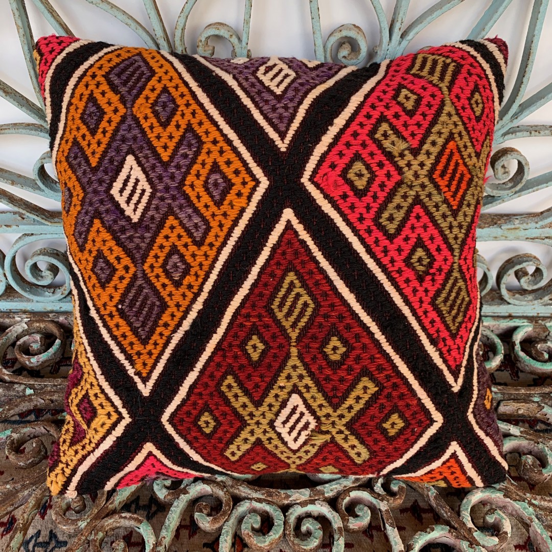 Vintage Kilim Cushion-Klm010