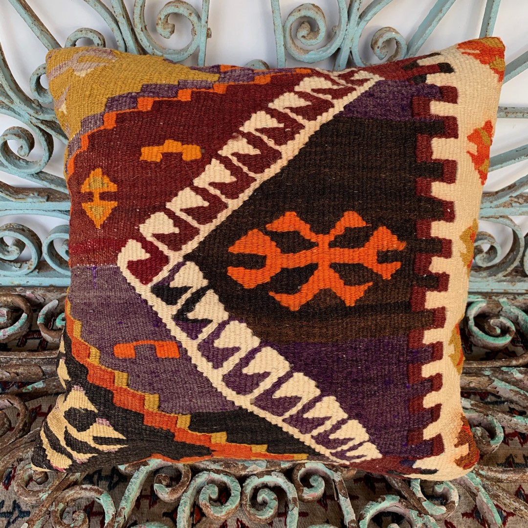 Vintage Kilim Cushion-Klm012