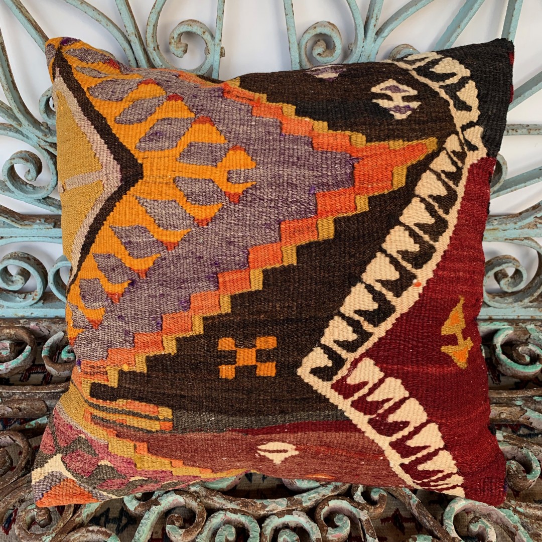 Vintage Kilim Cushion-Klm014