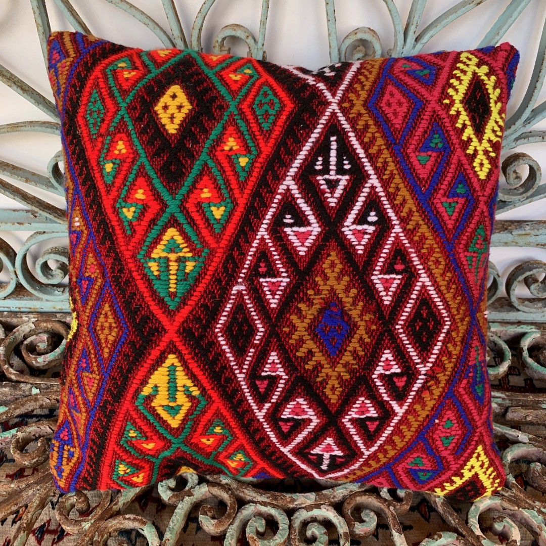 Vintage Kilim Cushion-Klm057