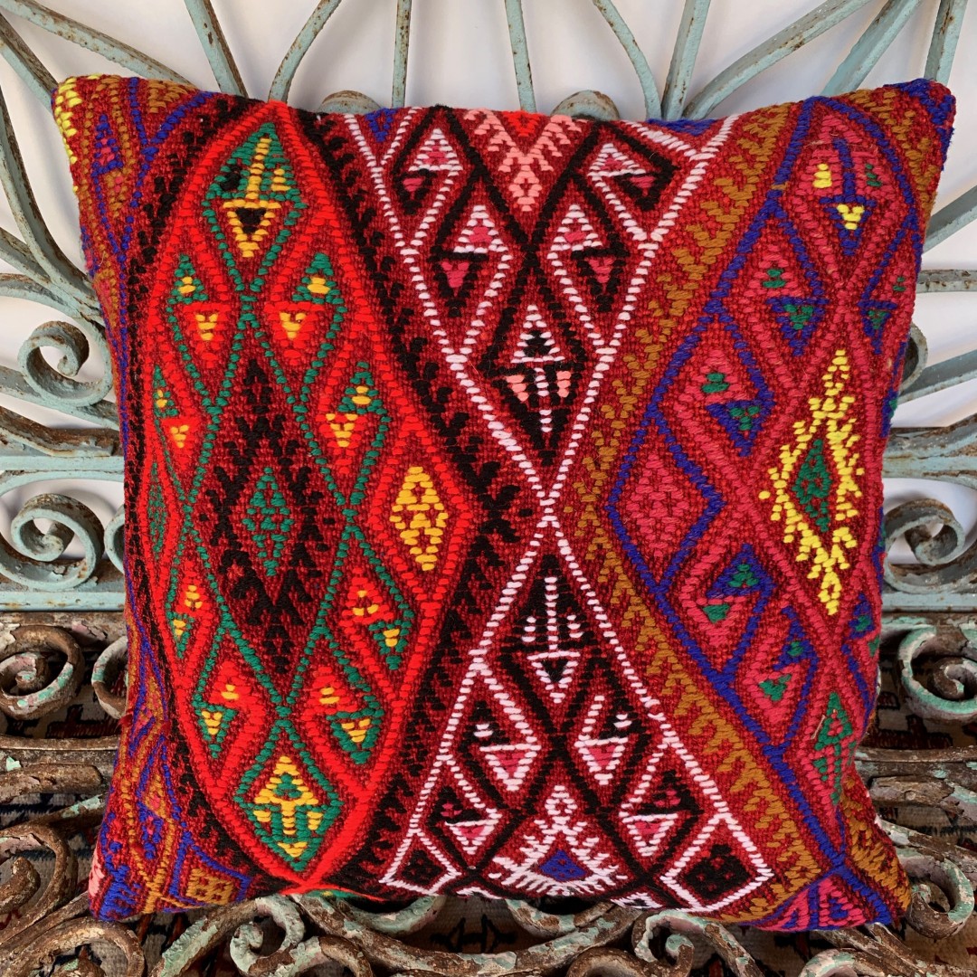 Vintage Kilim Cushion-Klm058