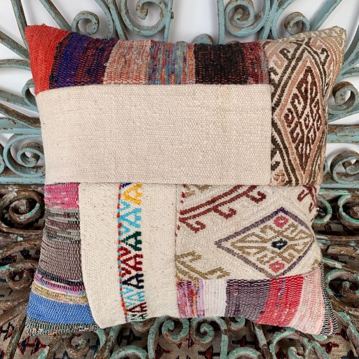 Vintage Patchwork Kilim Cushion-Pch015