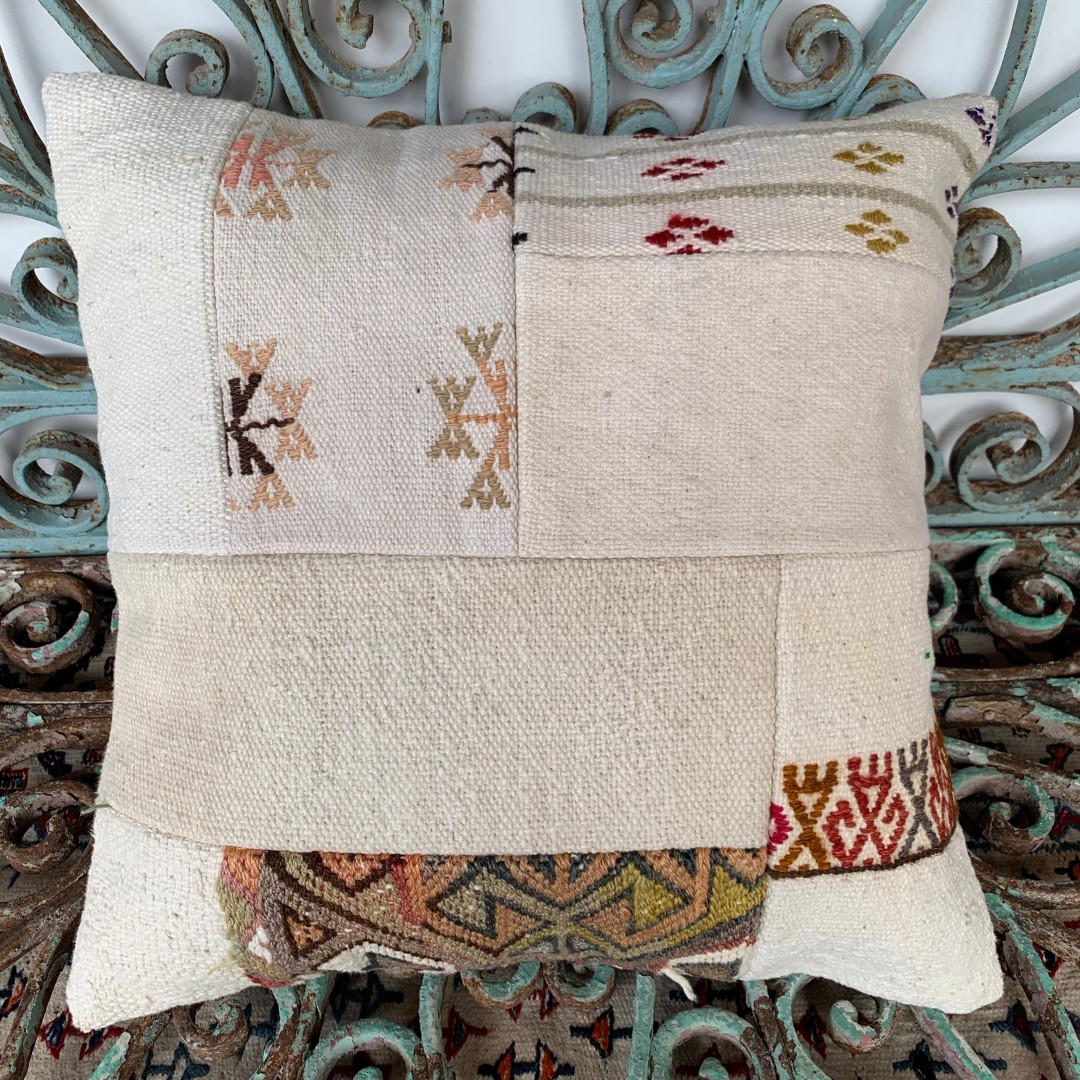 Vintage Patchwork Kilim Cushion-Pch016