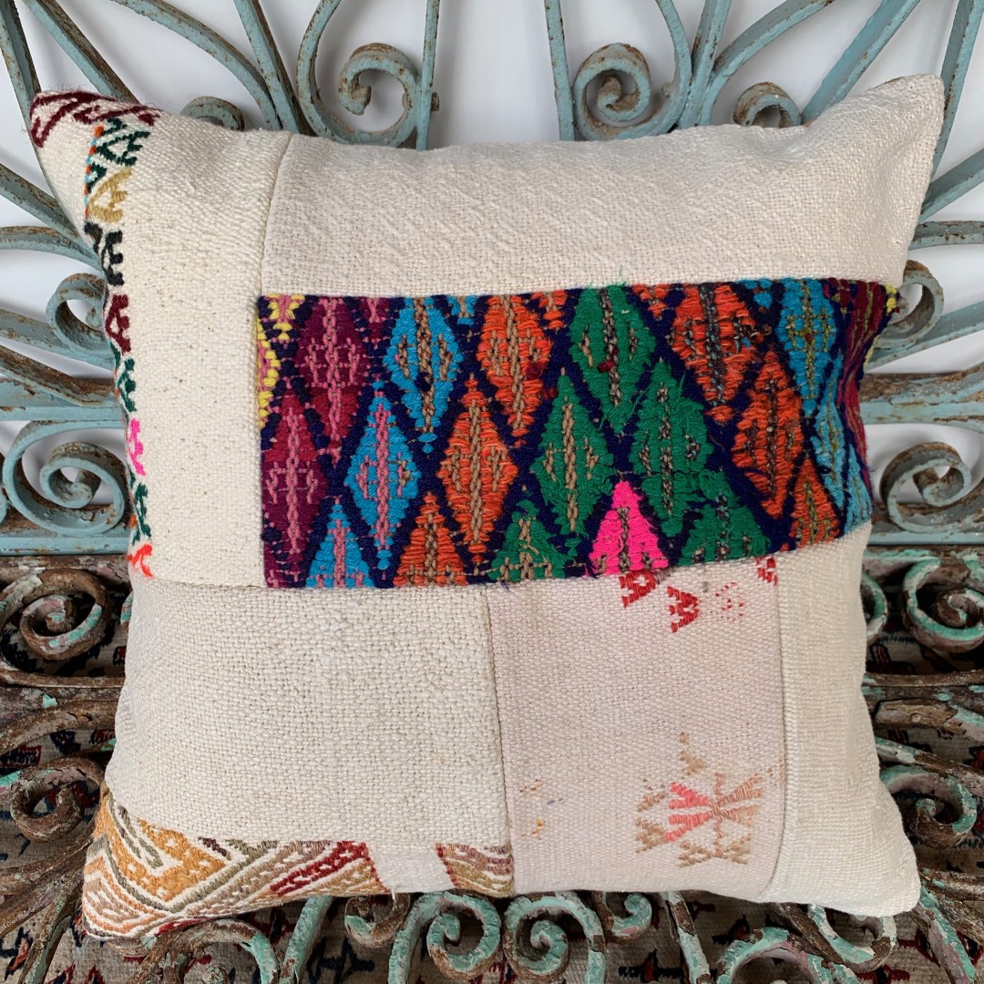 Vintage Patchwork Kilim Cushion-Pch017