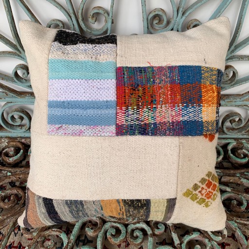 Vintage Patchwork Kilim Cushion-Pch019