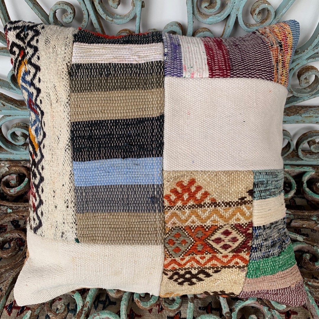 Vintage Patchwork Kilim Yastık PCH020