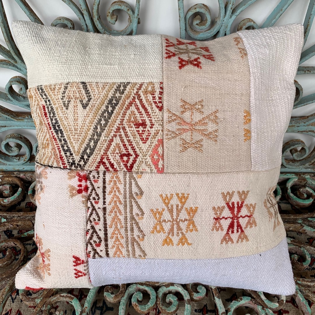 Vintage Patchwork Kilim Cushion-Pch022