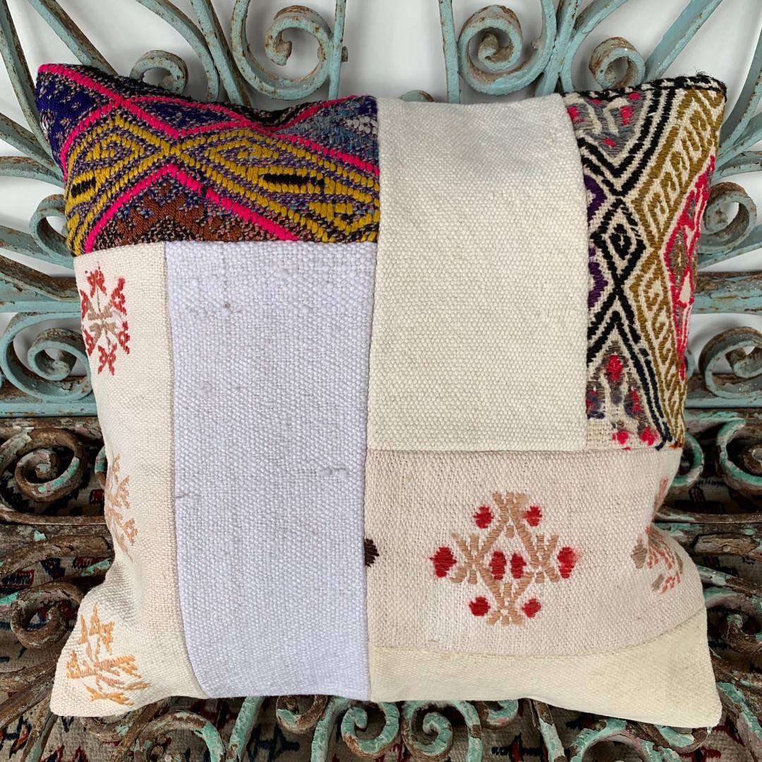 Vintage Patchwork Kilim Cushion-Pch023