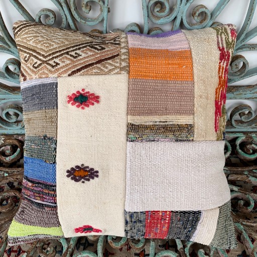 Vintage Patchwork Kilim Cushion-Pch024