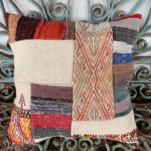 Vintage Patchwork Kilim Yastık PCH026