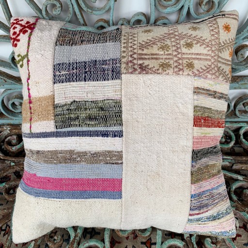 Vintage Patchwork Kilim Cushion-Pch031